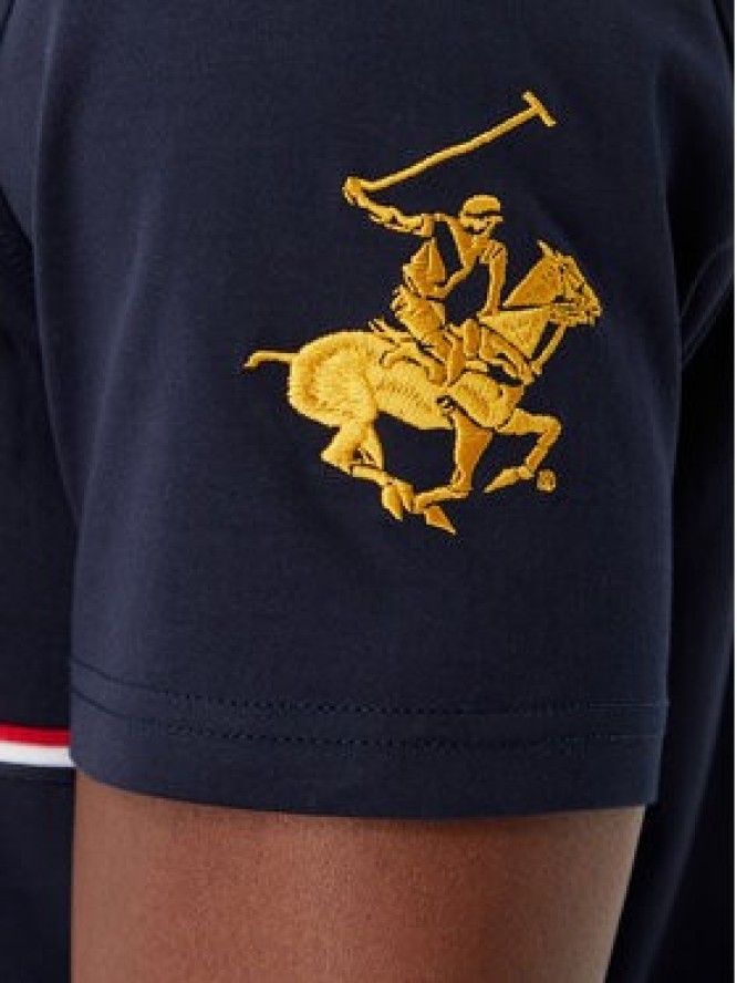 Beverly Hills Polo Club T-Shirt P-SS26M-TS1519 Granatowy Regular Fit