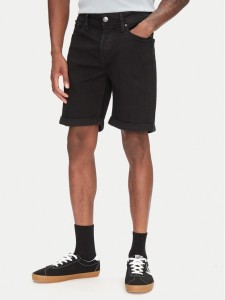 Jack & Jones Szorty jeansowe Rick 12269497 Czarny Regular Fit