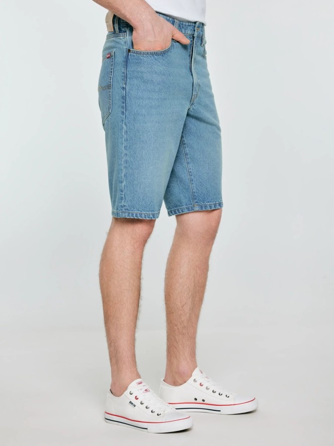szorty męskie jeansowe niebieskie colter 310
