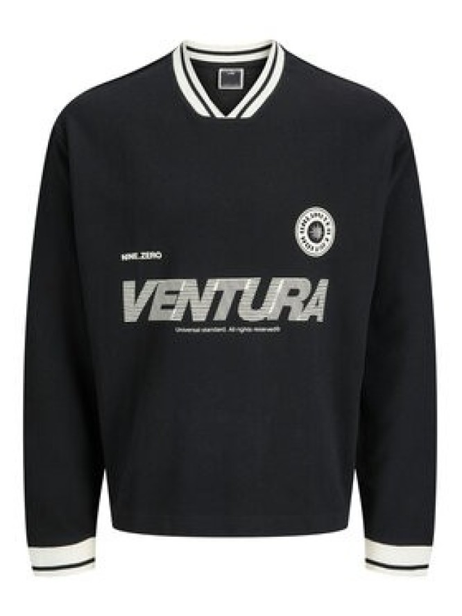 Jack & Jones Bluza Horizon 12278566 Czarny Oversize