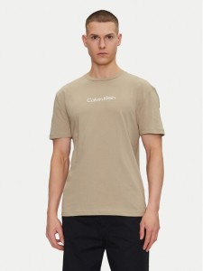 Calvin Klein T-Shirt Hero K10K111346 Beżowy Regular Fit