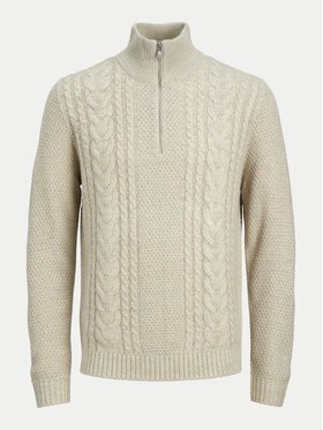Jack & Jones Sweter Craig 12260826 Écru Regular Fit