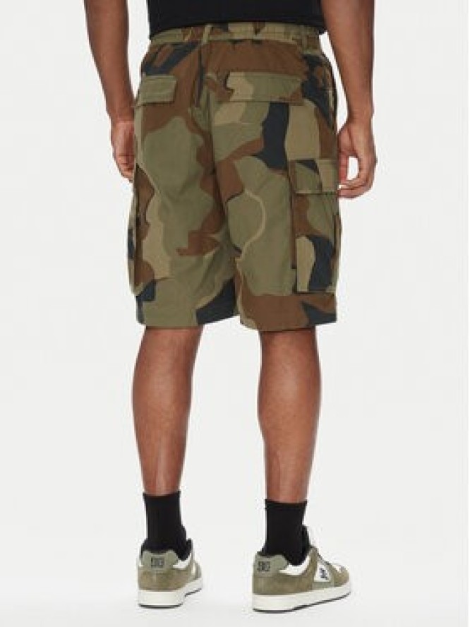 DC Shoes Szorty materiałowe Tundra ADYWS03086 Zielony Regular Fit