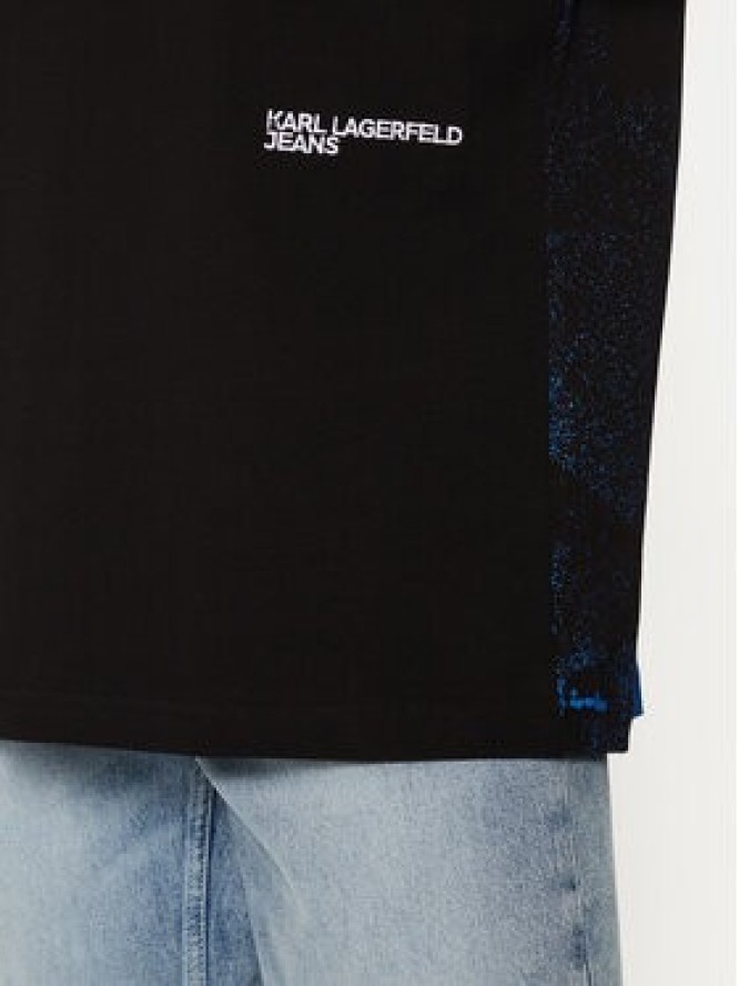 Karl Lagerfeld Jeans T-Shirt A1M17113 Czarny Relaxed Fit