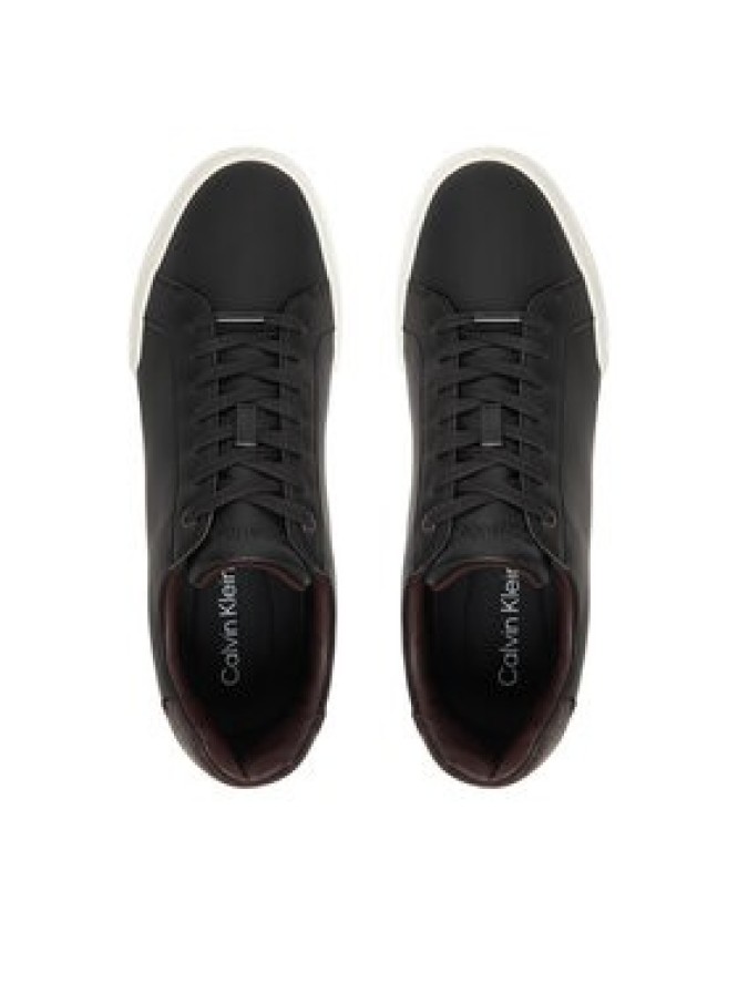 Calvin Klein Sneakersy Chunky Cupsole Laceup Clean Lth HM0HM02239 Czarny
