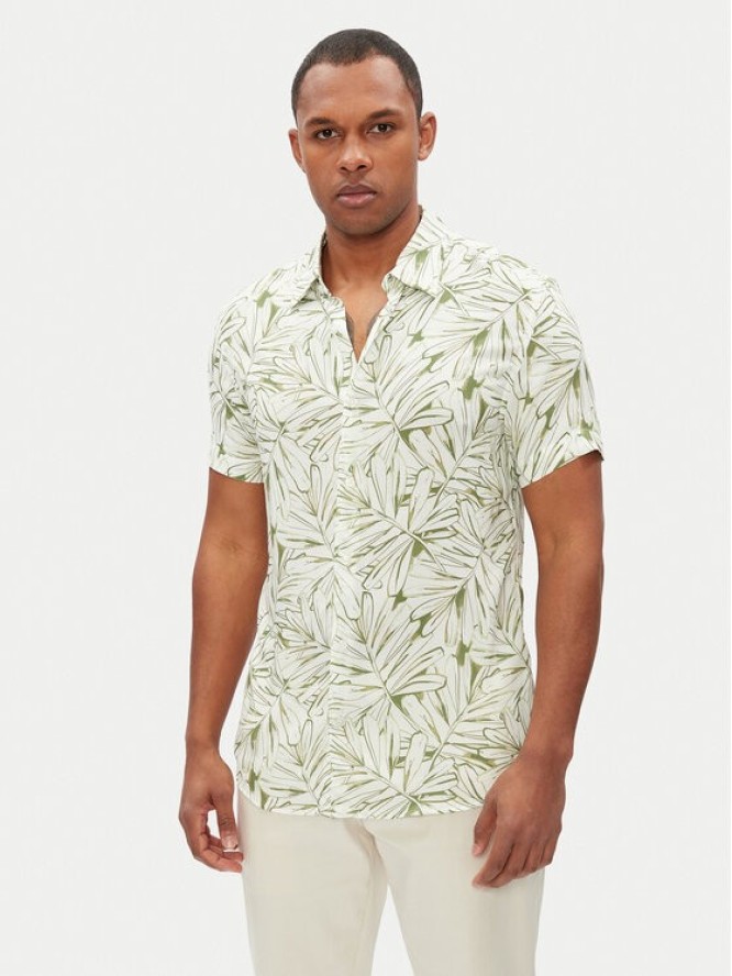 Guess Koszula M5GH75 WD4Z2 Biały Slim Fit