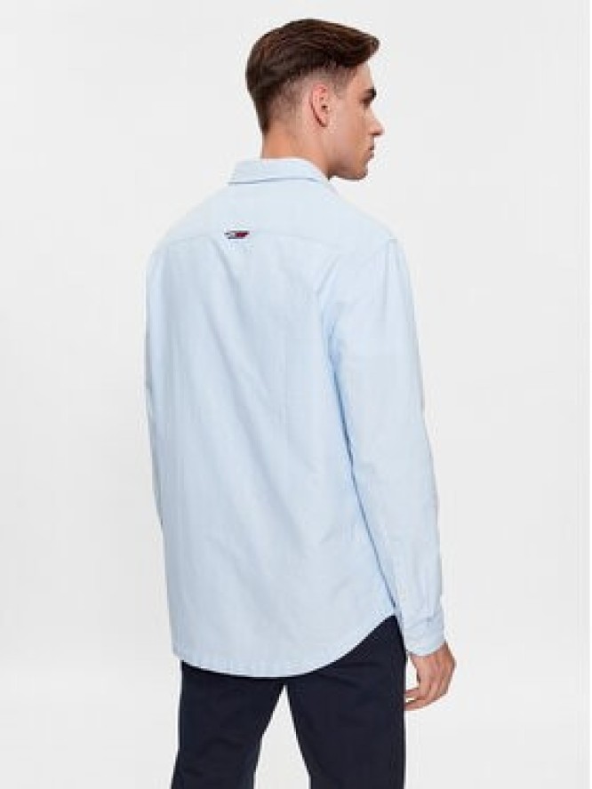 Tommy Jeans Koszula Classic Oxford DM0DM15408 Błękitny Classic Fit