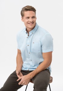 Koszula z lnem, Regular Fit, C-LIN