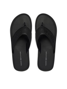 Tommy Hilfiger Japonki Jacquard Logo FM0FM05808 Czarny