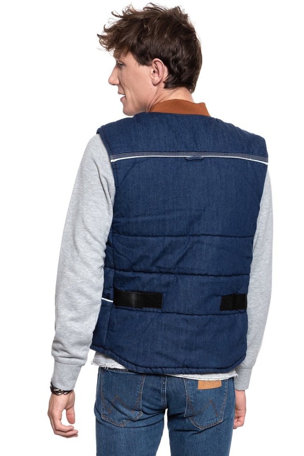 MĘSKI BEZRĘKAWNIK LEE PADDED VEST RINSE L87MGT36 112122932