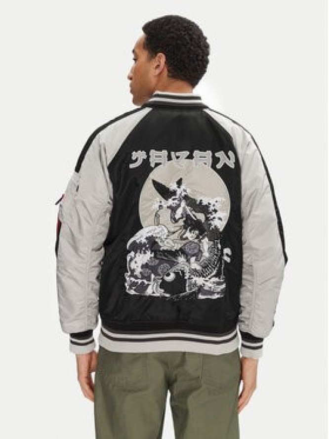 Alpha Industries Kurtka bomber Japan Warrior Souvenir 146101 Czarny Regular Fit