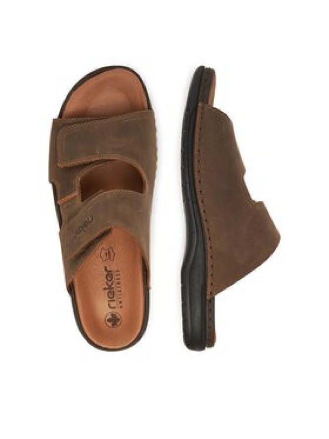 Rieker Klapki 25592-25 Brązowy