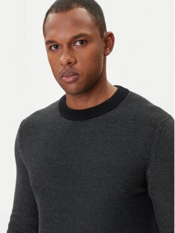 BOSS Sweter Klapok 50548673 Czarny Regular Fit