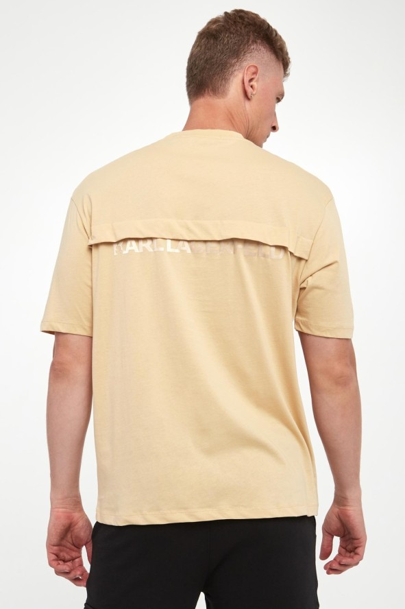 T-shirt męski z logo KARL LAGERFELD