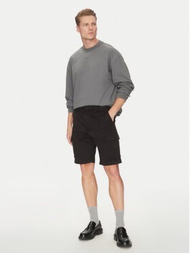 Calvin Klein Szorty materiałowe Modern Twill K10K114067 Czarny Regular Fit