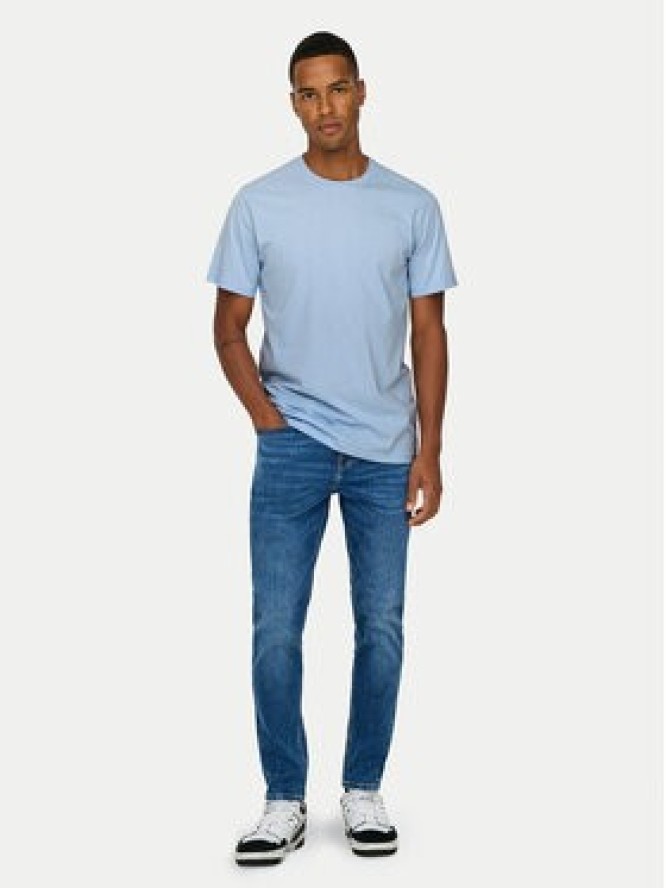 Only & Sons T-Shirt 22025208 Błękitny Regular Fit
