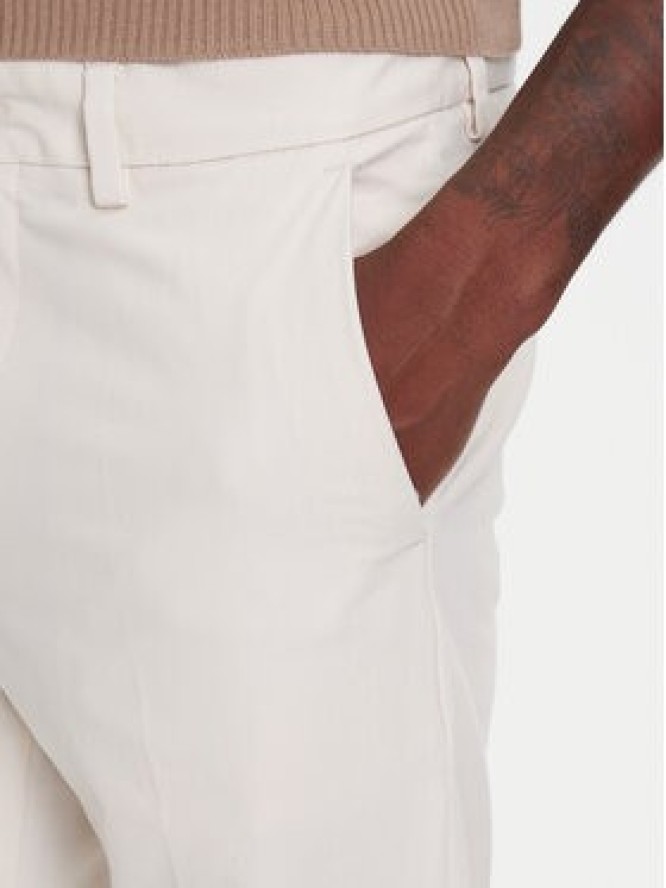 BOSS Chinosy P-Kaiton1 50543945 Écru Slim Fit