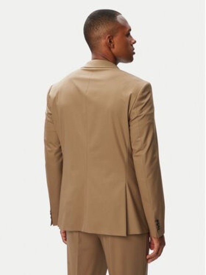 HUGO Garnitur Henry-Getlin253X 50567894 Beżowy ciemny Slim Fit