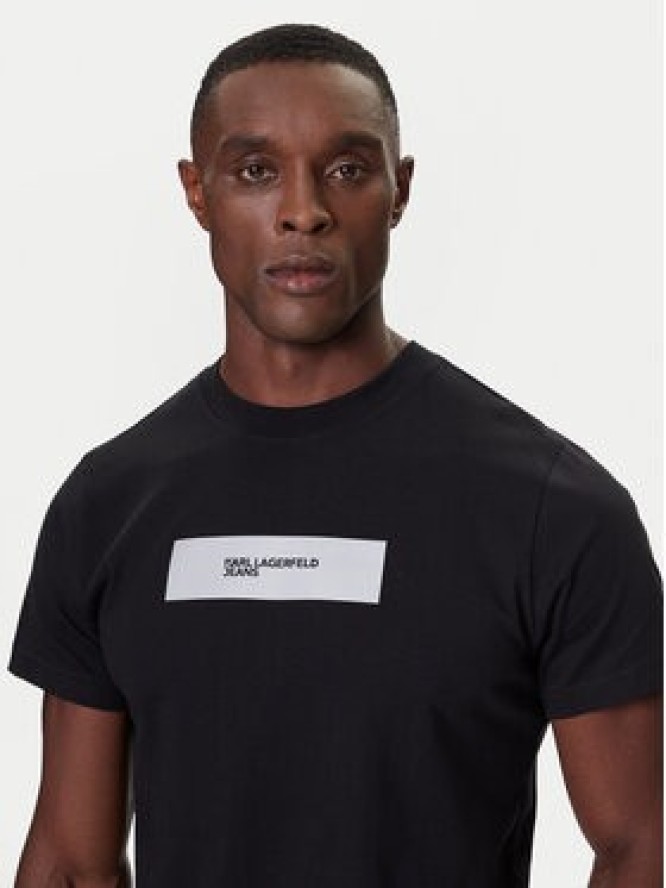 Karl Lagerfeld Jeans T-Shirt A4M17019 Czarny Slim Fit