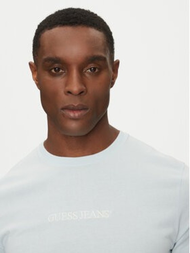 Guess Jeans T-Shirt M4YI52 K8HM0 Błękitny Regular Fit