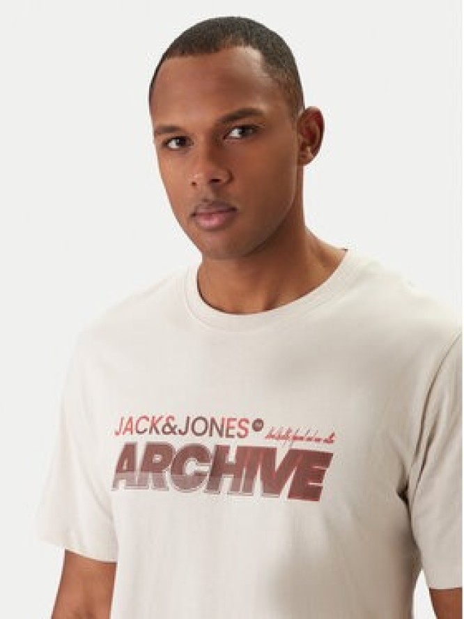 Jack & Jones T-Shirt Brat Tee 12288103 Beżowy Regular Fit