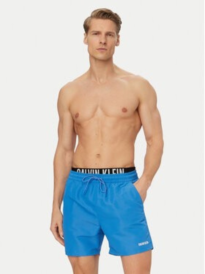 Calvin Klein Swimwear Szorty kąpielowe LV00N61015 Niebieski Regular Fit