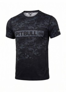 Męska Koszulka Mesh PITBULL techniczna sportowa HEX CAMO HILLTOP