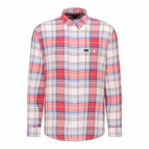 LEE RIVETED SHIRT MĘSKA KOSZULA MATERIAŁOWA AURORA RED L66IKNNV 112116429