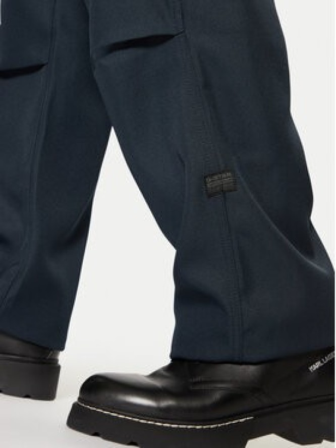 G-Star Raw Spodnie materiałowe R-3N D25224 862 Granatowy Straight Fit