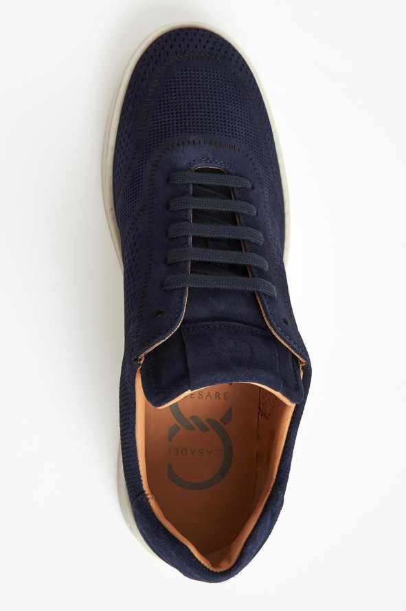 Sneakersy męskie zamszowe CESARE CASADEI