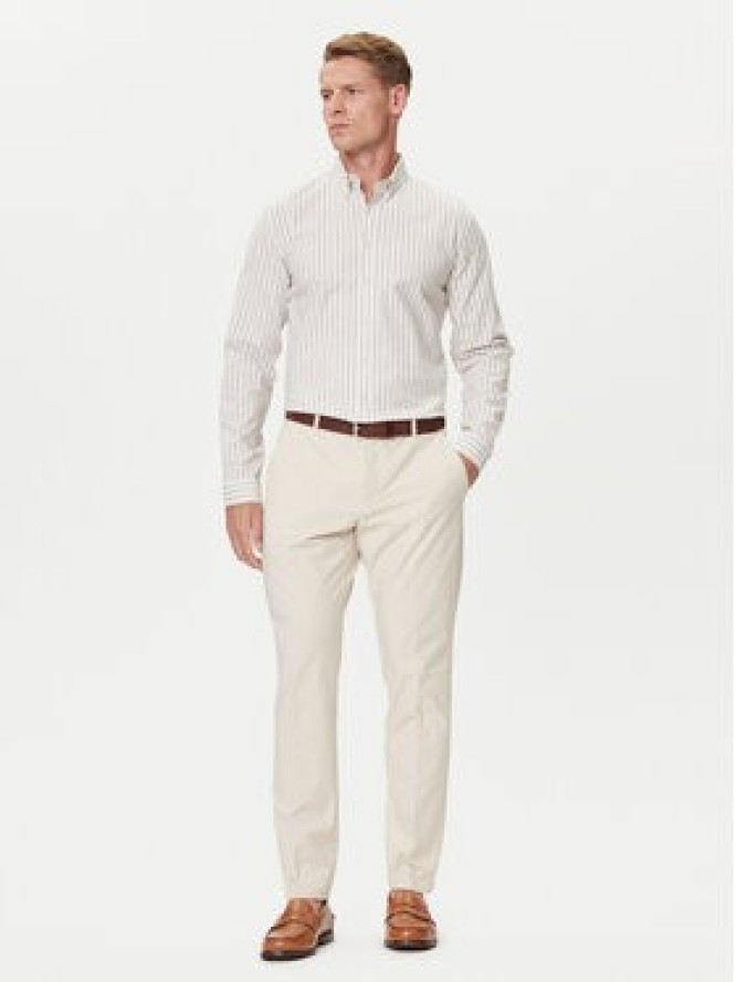 Guess Spodnie materiałowe M4YB01 WG9Z2 Écru Regular Fit