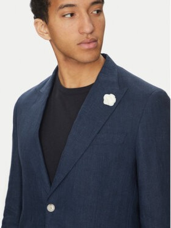 BOSS Marynarka C-Huge-Peak-252 50540516 Granatowy Slim Fit