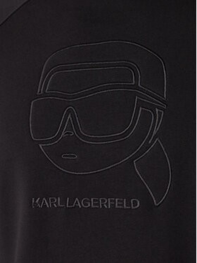KARL LAGERFELD Bluza 705024 561910 Czarny Regular Fit