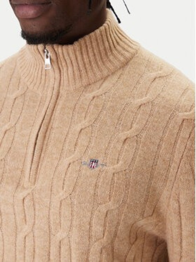 Gant Sweter 8050260 Beżowy Regular Fit