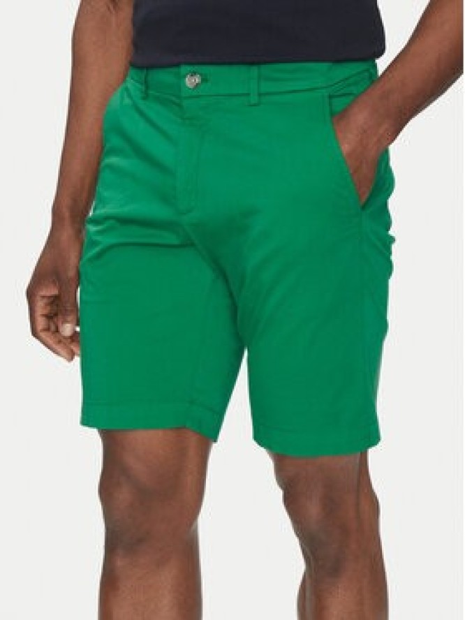 Hechter Paris Szorty materiałowe 26664 151365 Zielony Regular Fit
