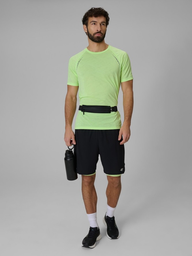 4F Koszulka do biegania szybkoschnąca męska - zielona S