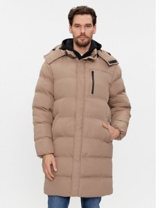 Brave Soul Kurtka zimowa MJK-ELSDONSTONE Beżowy Regular Fit