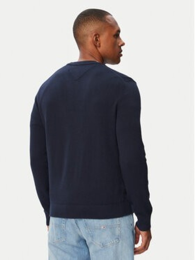 Tommy Jeans Sweter Essential DM0DM22853 Granatowy Slim Fit