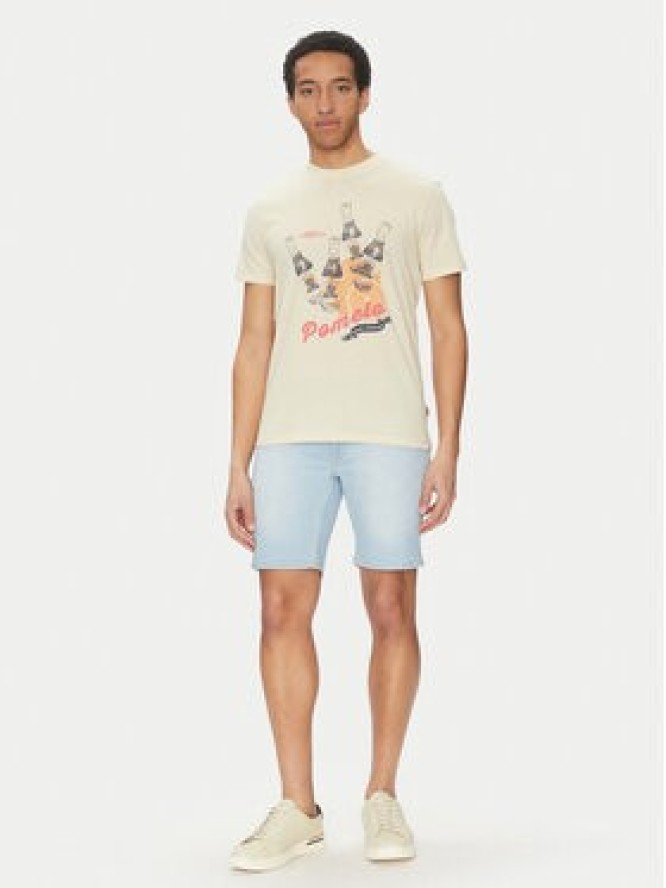 Blend T-Shirt 20718263 Beżowy Regular Fit