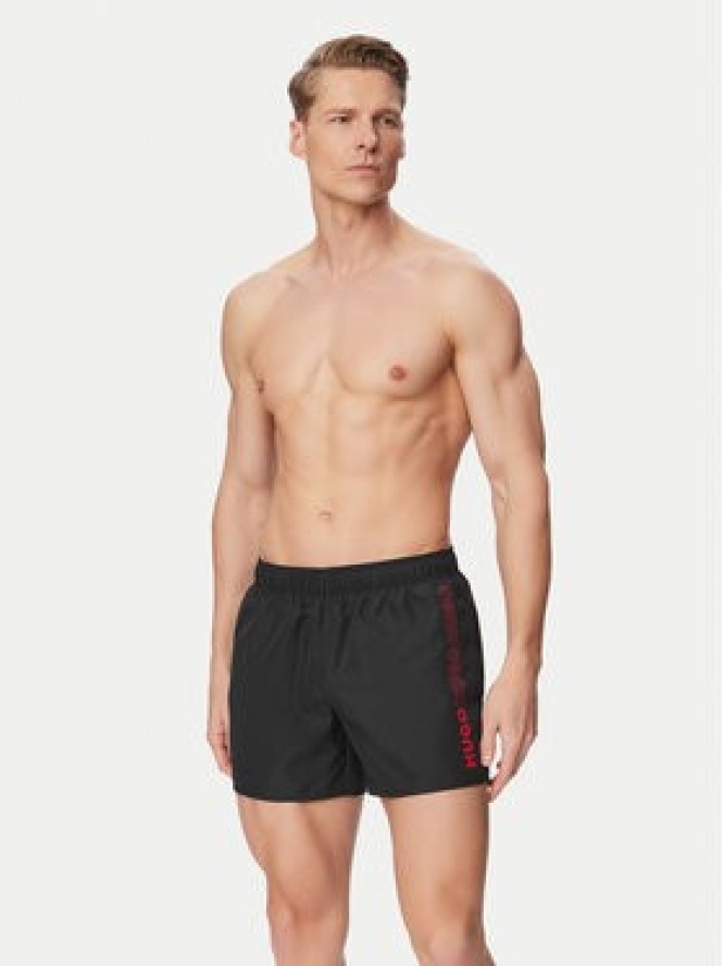 HUGO Szorty kąpielowe Tiki 50561111 Czarny Regular Fit