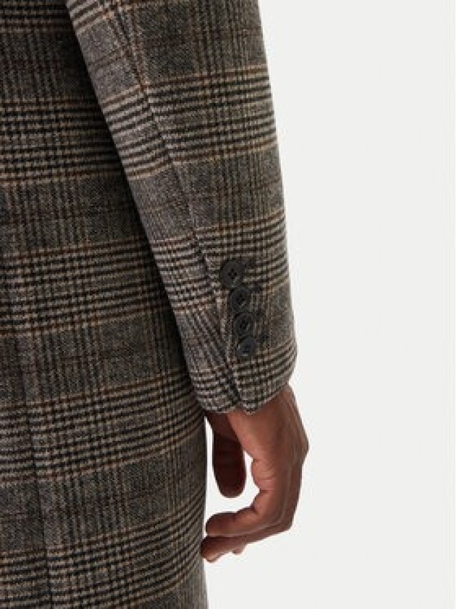 KARL LAGERFELD Płaszcz wełniany 455733 554755 Szary Regular Fit