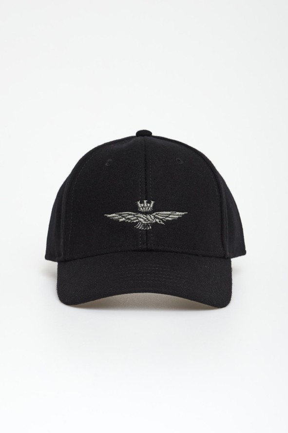 Czapka z daszkiem męska wełniana AERONAUTICA MILITARE