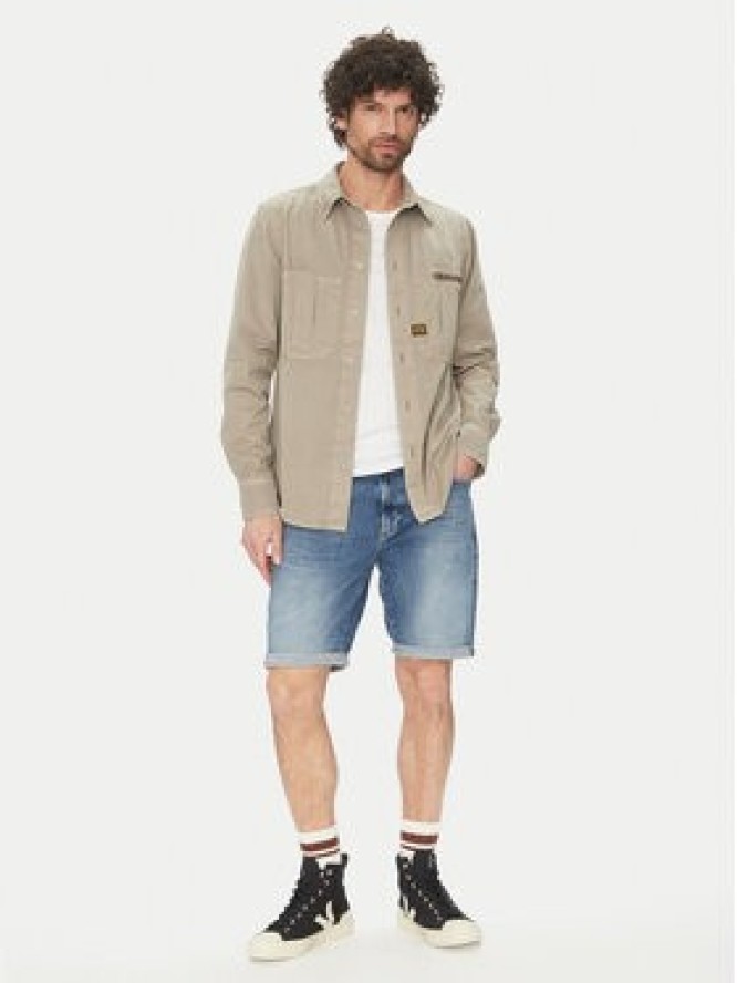 G-Star Raw Szorty jeansowe 3301 D10481 D634 H096 Niebieski Slim Fit