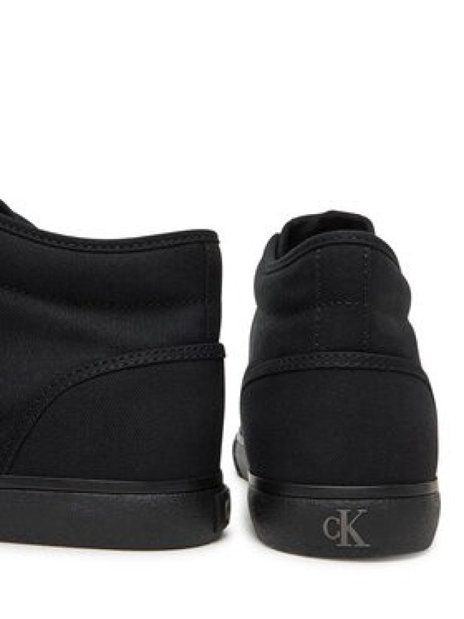 Calvin Klein Jeans Sneakersy Ess Vulc Mid Mg Canvas YM0YM01210 Czarny