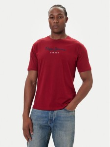 Pepe Jeans T-Shirt Eggo N PM509979 Czerwony Regular Fit