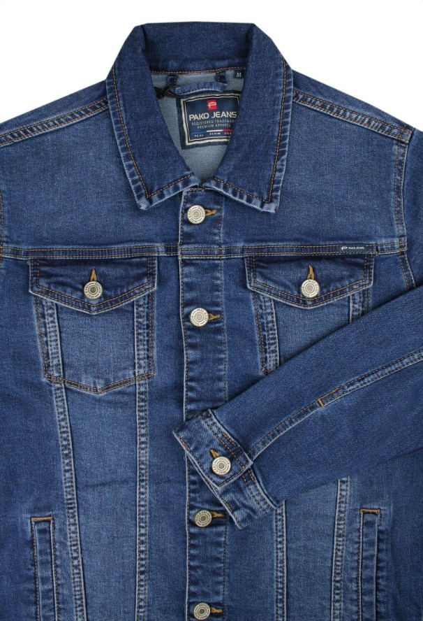 Przejściowa Kurtka Jeansowa (Katana) - Pako Jeans - Granatowa