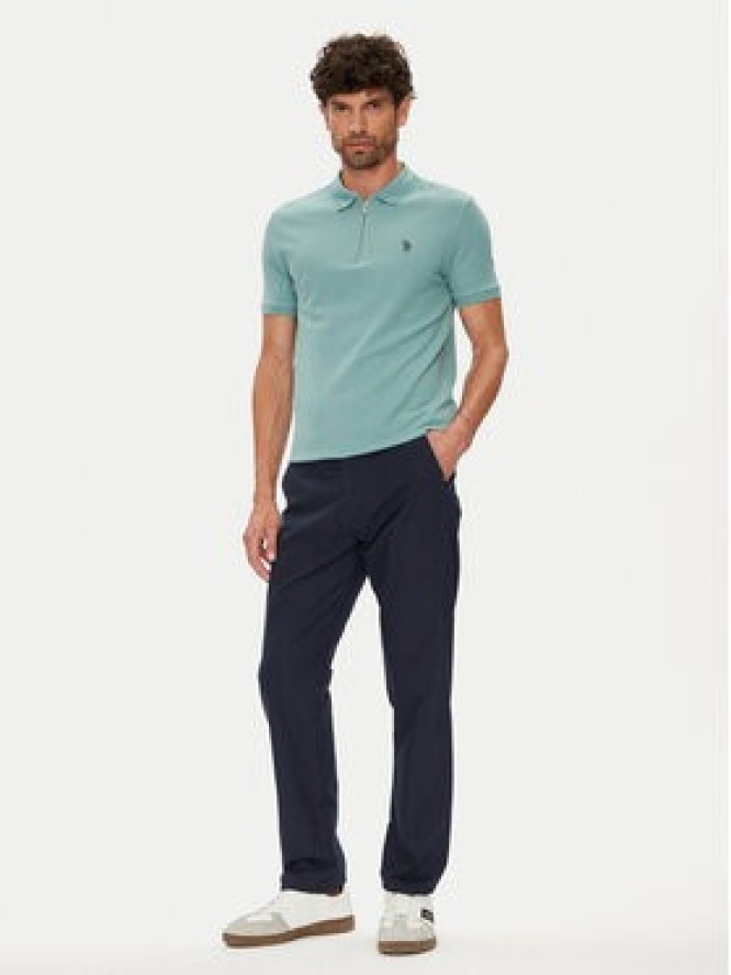U.S. Polo Assn. Chinosy MUP3610 Granatowy Slim Fit