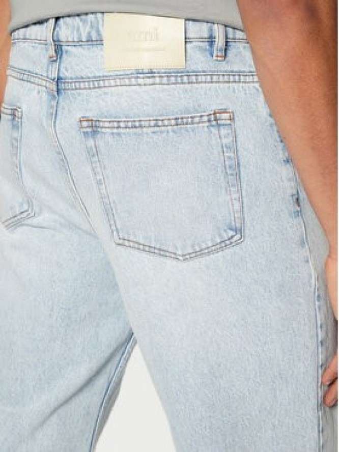 AMI Paris Jeansy UTR500.DE0027 Niebieski Straight Fit