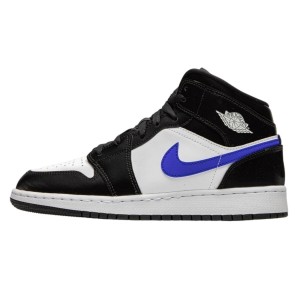 Air Jordan 1 Mid Black Racer Blue White