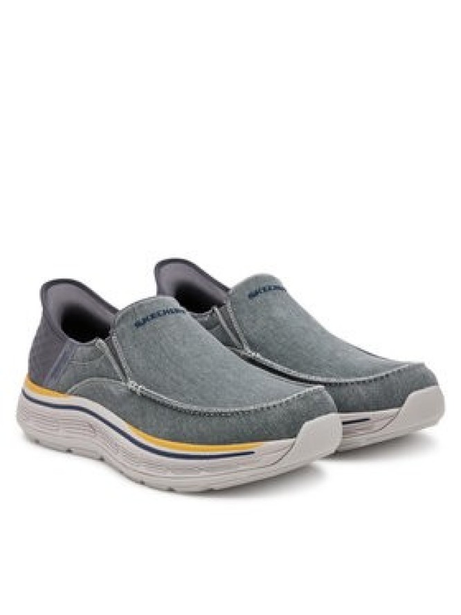 Skechers Półbuty Remaxed-Fenick 204839/CHAR Szary